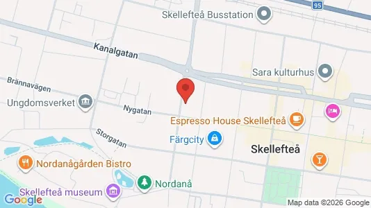 Apartments for rent i Skellefteå - kort over placeringen