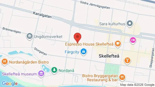 Apartments for rent i Skellefteå - kort over placeringen