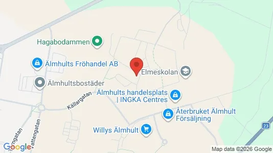 Apartments for rent i Älmhult - kort over placeringen