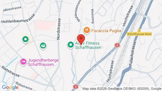Apartments for rent i Schaffhausen - kort over placeringen