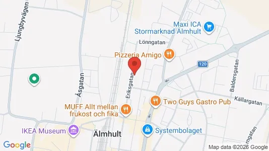 Apartments for rent i Älmhult - kort over placeringen