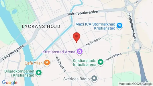 Apartments for rent i Kristianstad - kort over placeringen