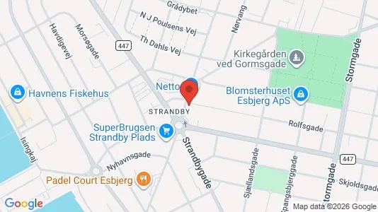 Apartments for rent i Esbjerg Center - kort over placeringen