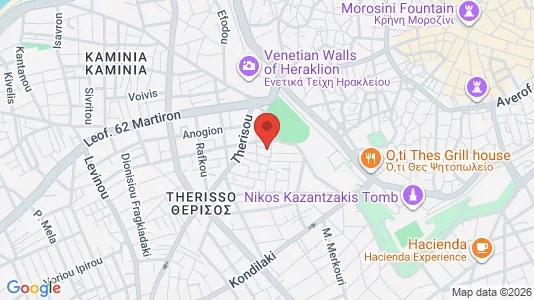 Apartments for rent i Heraklion - kort over placeringen