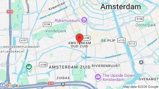 Apartments for rent i Amsterdam Oud-Zuid - kort over placeringen