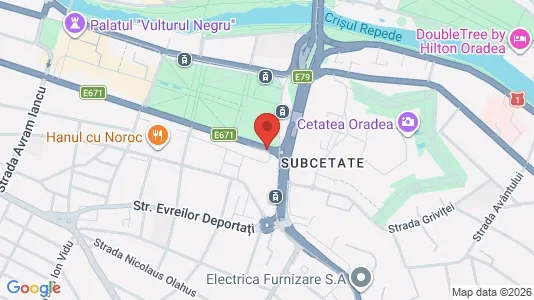 Apartments for rent i Oradea - kort over placeringen