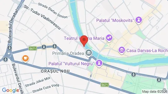 Apartments for rent i Oradea - kort over placeringen