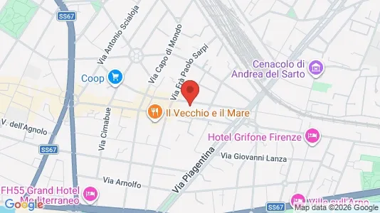 Apartments for rent i Florence - kort over placeringen