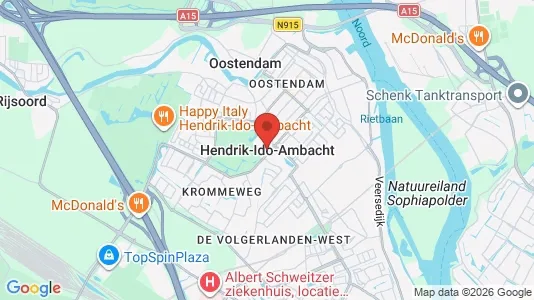 Apartments for rent i Hendrik-Ido-Ambacht - kort over placeringen
