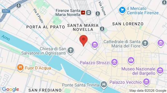 Apartments for rent i Florence - kort over placeringen