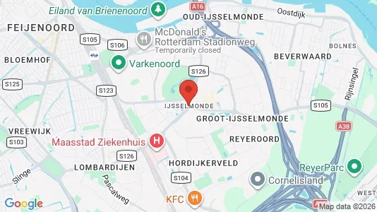 Rooms for rent i Rotterdam IJsselmonde - kort over placeringen