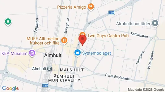 Apartments for rent i Älmhult - kort over placeringen