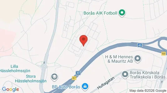 Apartments for rent i Borås - kort over placeringen