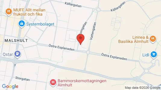 Apartments for rent i Älmhult - kort over placeringen