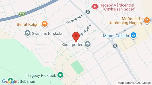 Apartments for rent i Norrköping - kort over placeringen