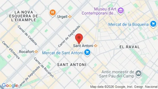 Apartments for rent i Barcelona Eixample - kort over placeringen