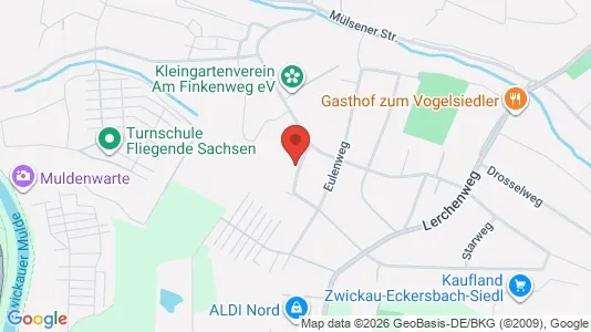Apartments for rent i Zwickau - kort over placeringen