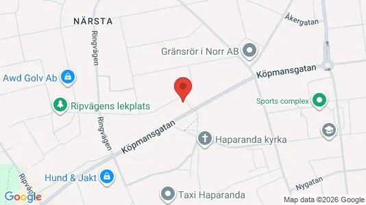 Apartments for rent i Haparanda - kort over placeringen