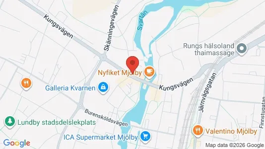 Apartments for rent i Mjölby - kort over placeringen