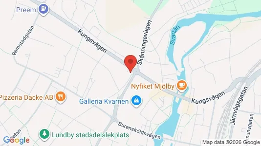 Apartments for rent i Mjölby - kort over placeringen