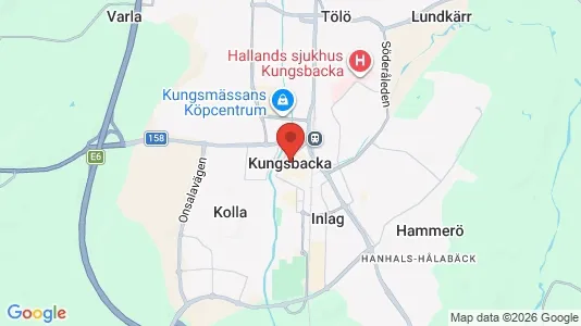 Rooms for rent i Kungsbacka - kort over placeringen