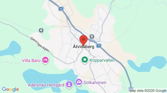 Apartments for rent i Åtvidaberg - kort over placeringen