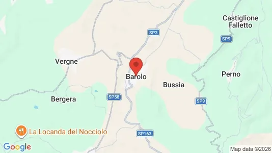 Apartments for rent i Barolo - kort over placeringen