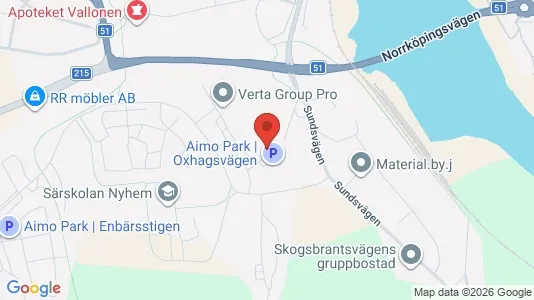 Apartments for rent i Finspång - kort over placeringen