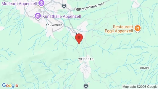 Rooms for rent i Appenzell Innerrhoden - kort over placeringen