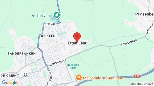 Apartments for rent i Etten-Leur - kort over placeringen