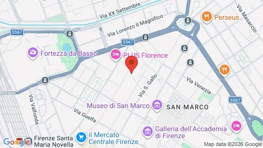 Apartments for rent i Florence - kort over placeringen