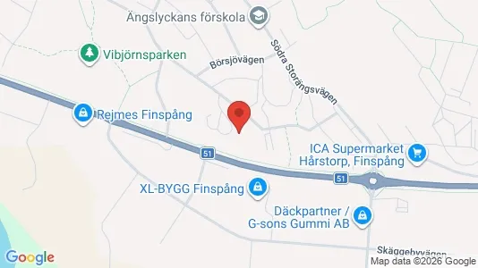 Apartments for rent i Finspång - kort over placeringen