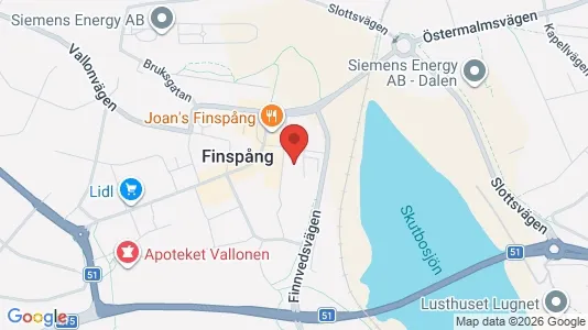 Apartments for rent i Finspång - kort over placeringen