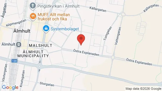 Apartments for rent i Älmhult - kort over placeringen