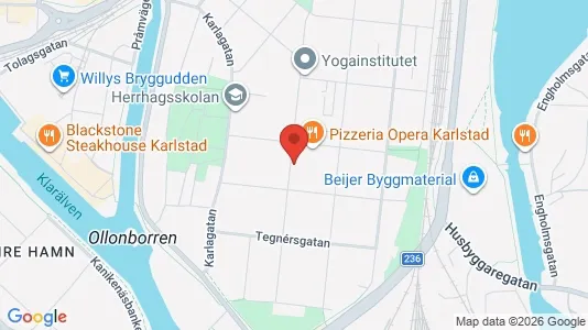Apartments for rent i Karlstad - kort over placeringen