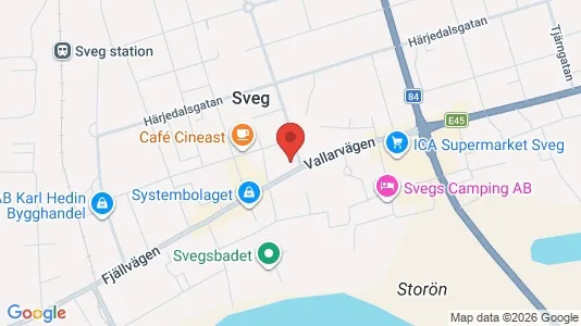 Apartments for rent i Härjedalen - kort over placeringen