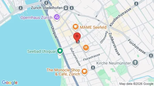 Apartments for rent i Zürich Distrikt 8 - kort over placeringen