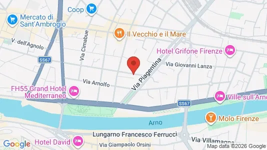 Apartments for rent i Florence - kort over placeringen