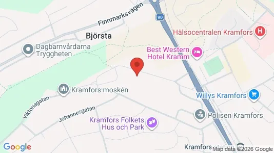 Apartments for rent i Kramfors - kort over placeringen