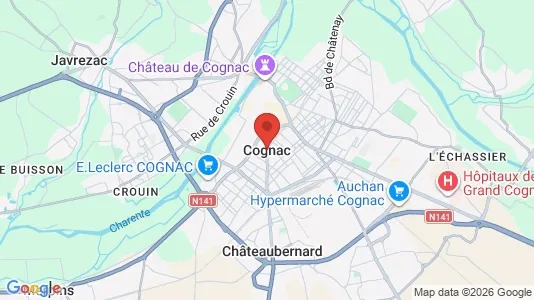 Apartments for rent i Cognac - kort over placeringen