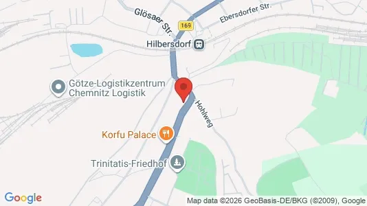 Apartments for rent i Chemnitz - kort over placeringen