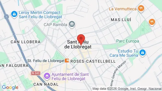 Apartments for rent i Sant Feliu de Llobregat - kort over placeringen