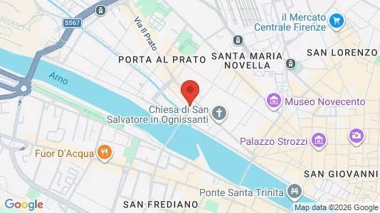 Apartments for rent i Florence - kort over placeringen