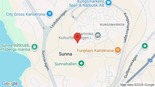 Apartments for rent i Karlskrona - kort over placeringen