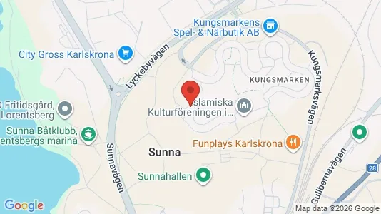 Apartments for rent i Karlskrona - kort over placeringen