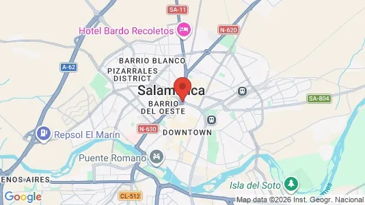 Apartments for rent i Salamanca - kort over placeringen