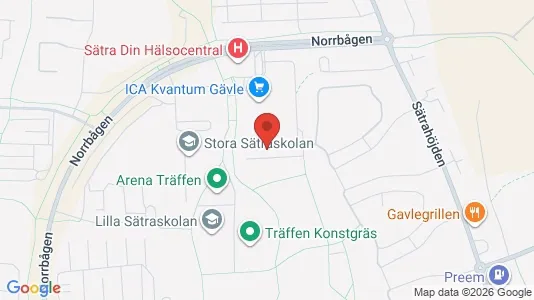 Apartments for rent i Gävle - kort over placeringen