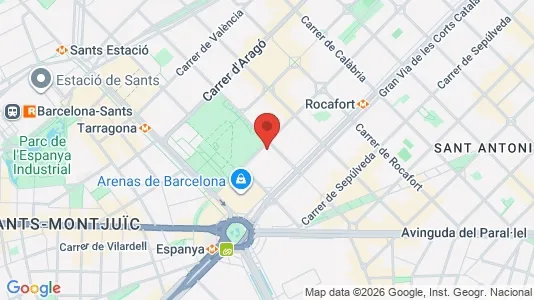 Apartments for rent i Barcelona Eixample - kort over placeringen