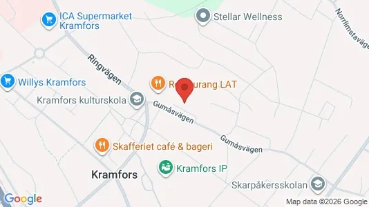 Apartments for rent i Kramfors - kort over placeringen