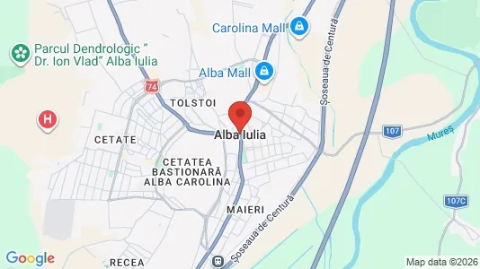 Houses for rent i Alba Iulia - kort over placeringen